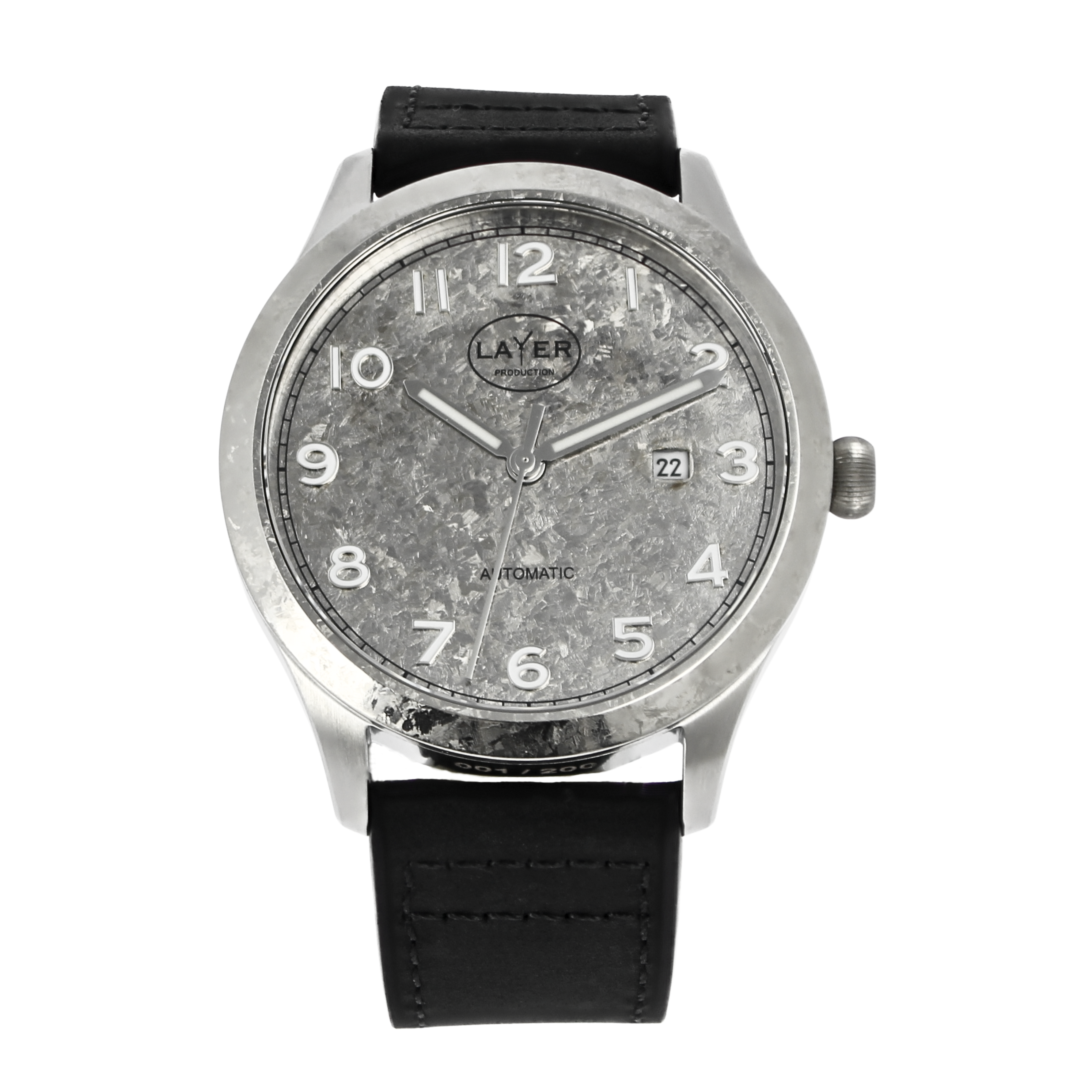 Montre automatique Titane cristallisé LAYER Production LWPCT – Série limitée