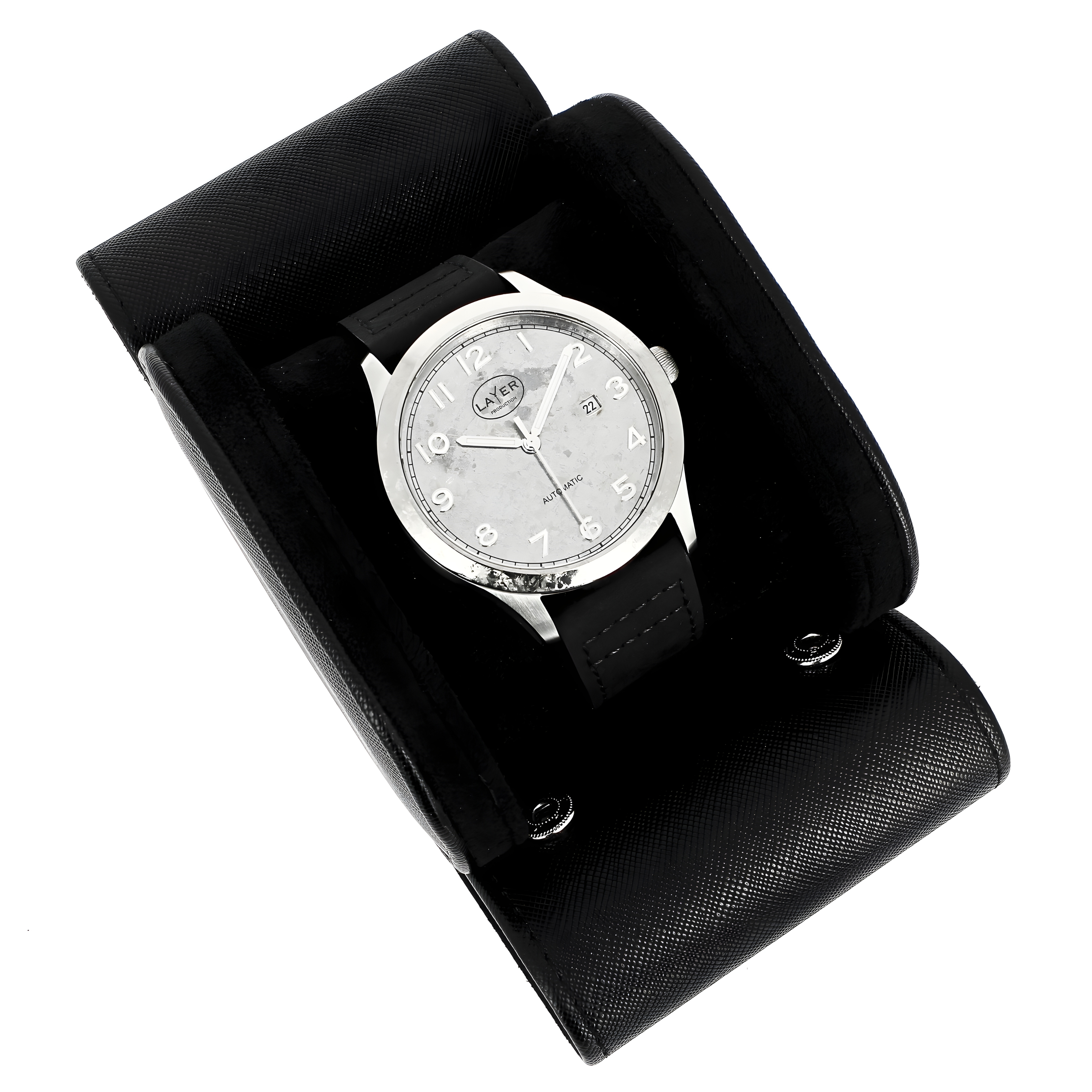 Montre automatique Titane cristallisé LAYER Production LWPCT – Série limitée