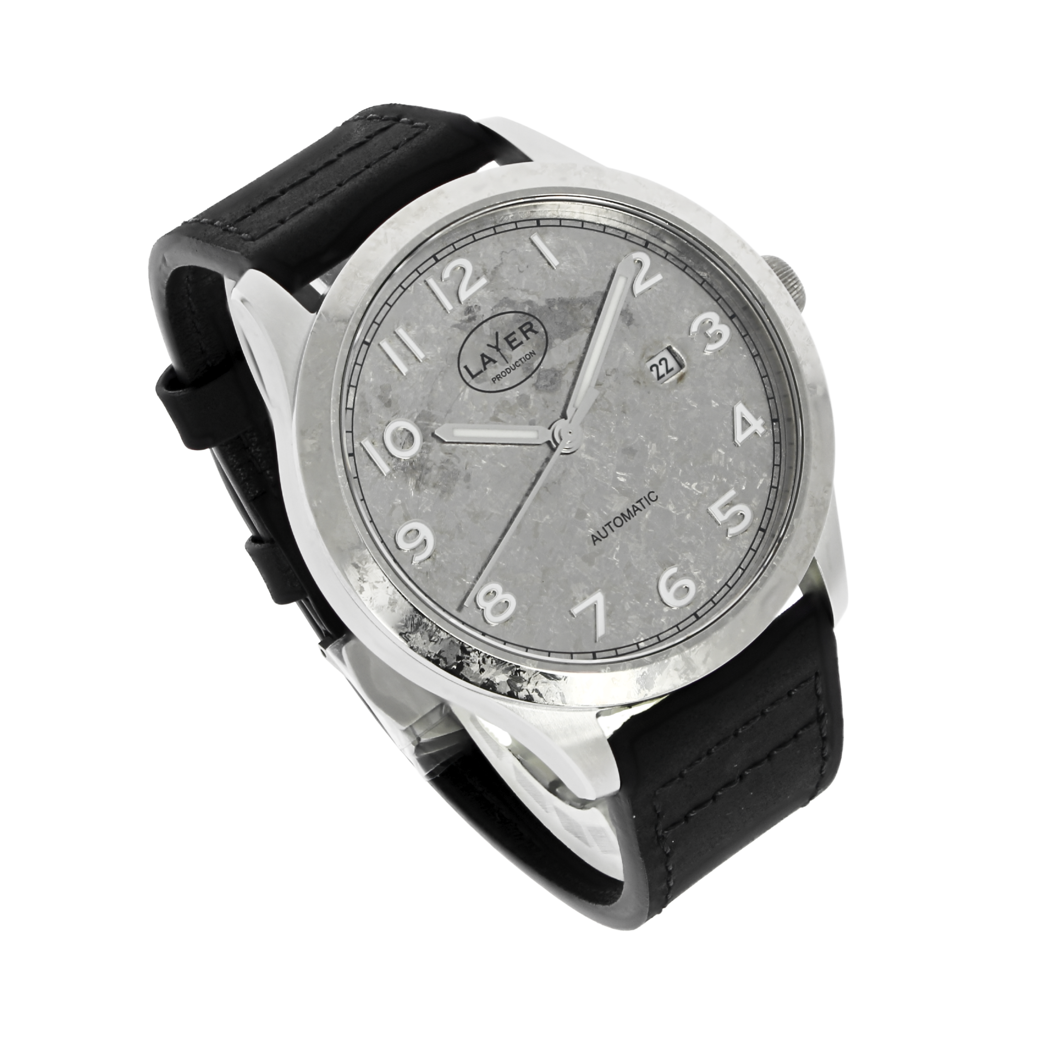 Montre automatique Titane cristallisé LAYER Production LWPCT – Série limitée