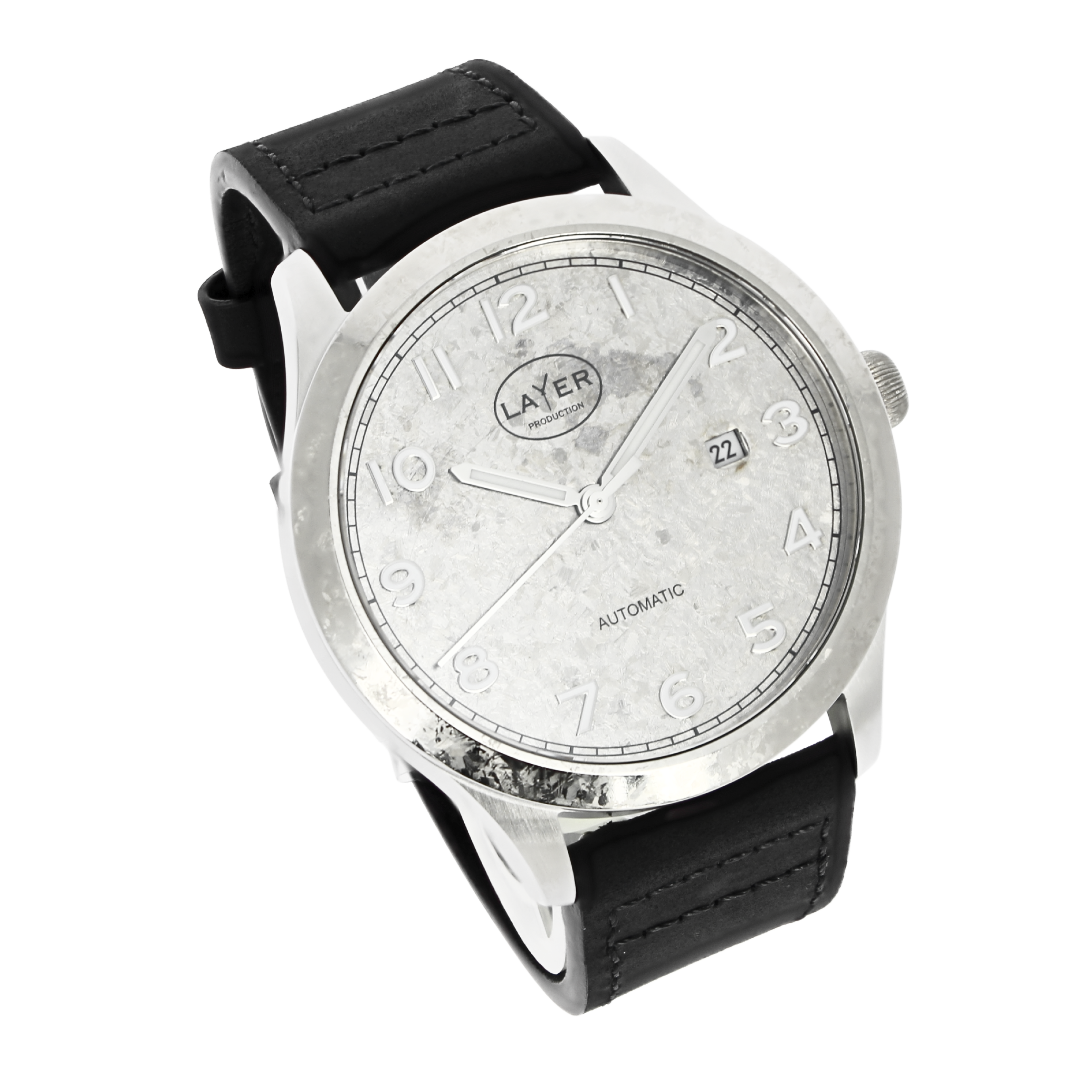 Montre automatique Titane cristallisé LAYER Production LWPCT – Série limitée