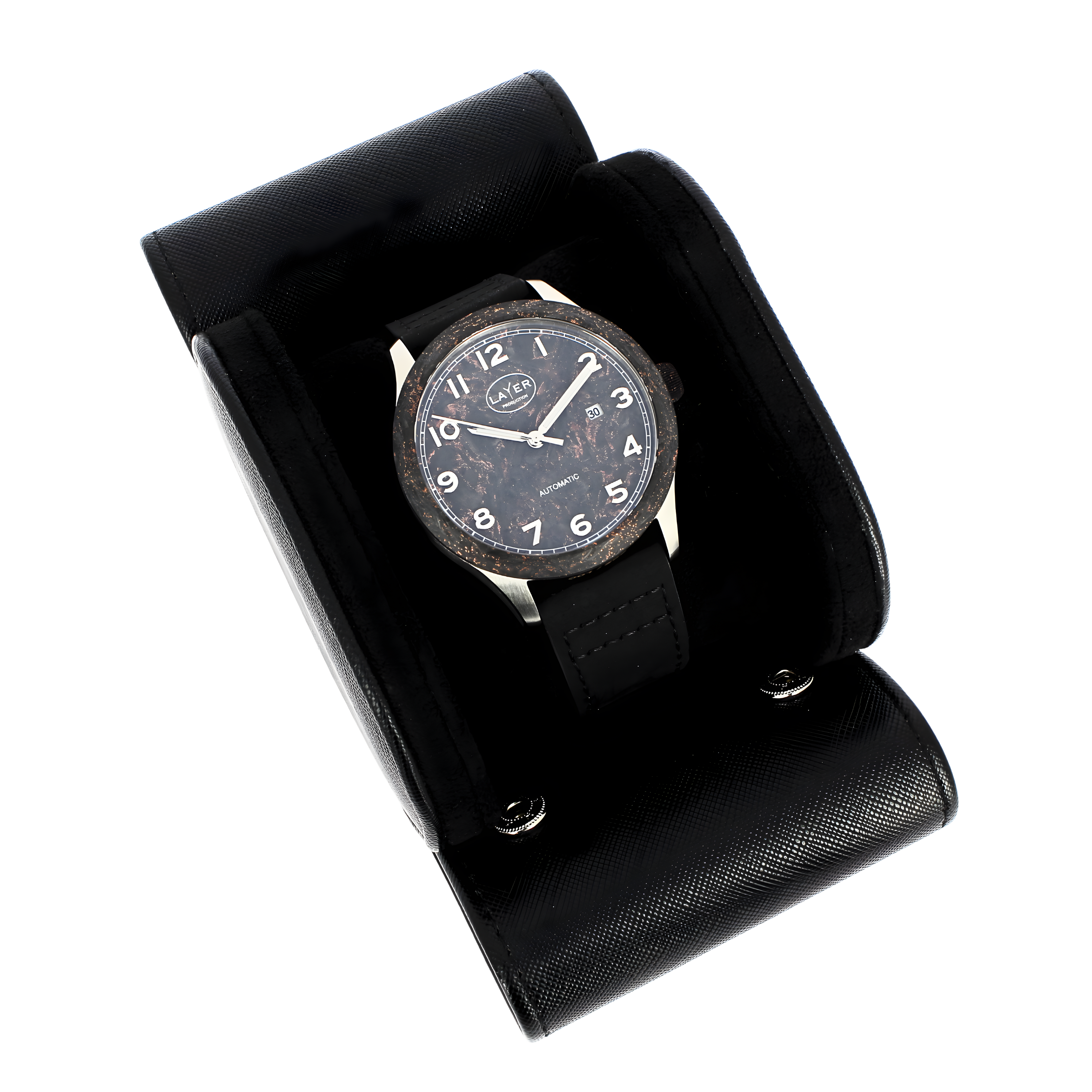 Montre automatique fibre de carbone LAYER Production LWPFC – Série limitée