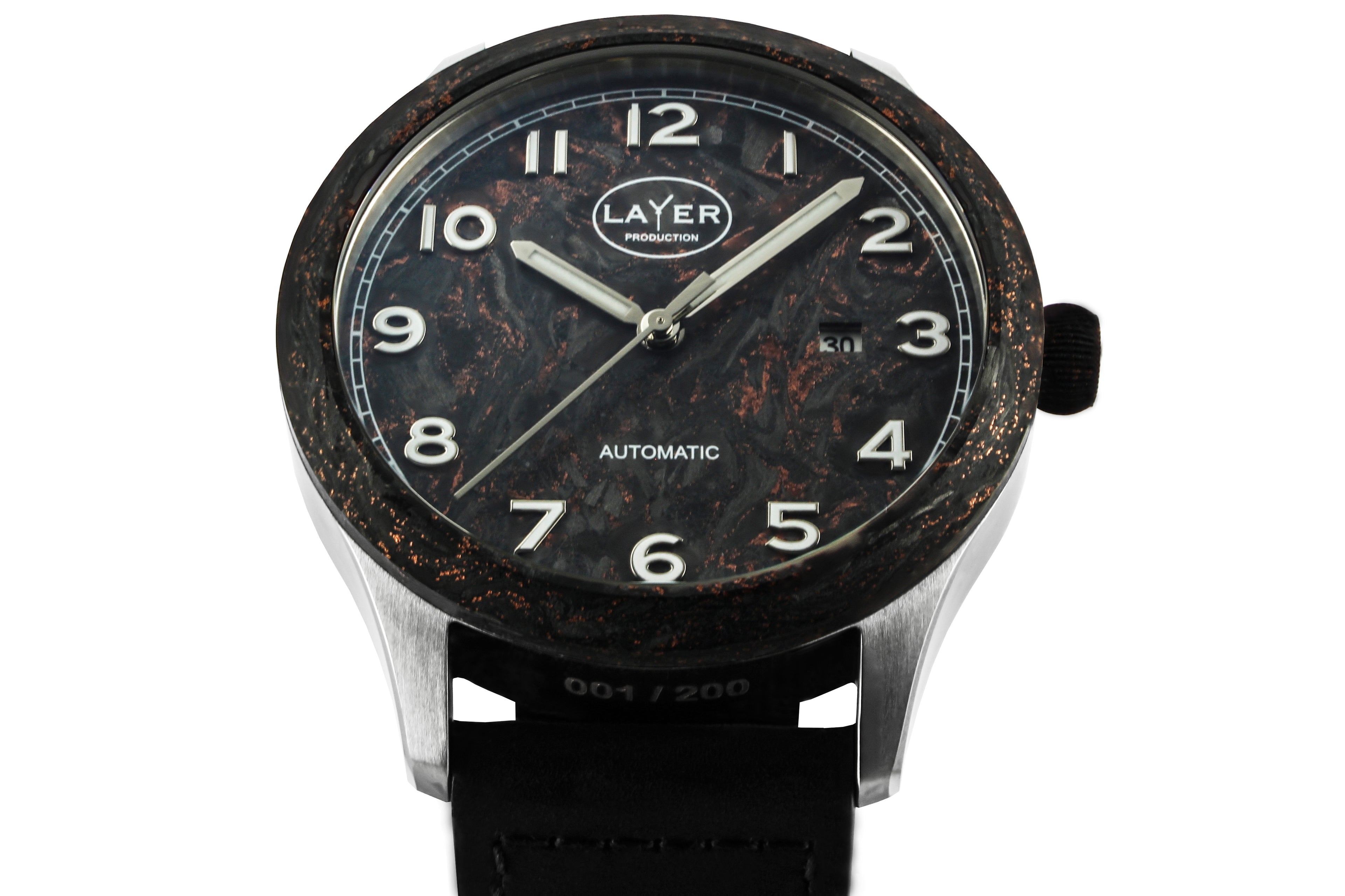 Montre automatique fibre de carbone LAYER Production LWPFC – Série limitée