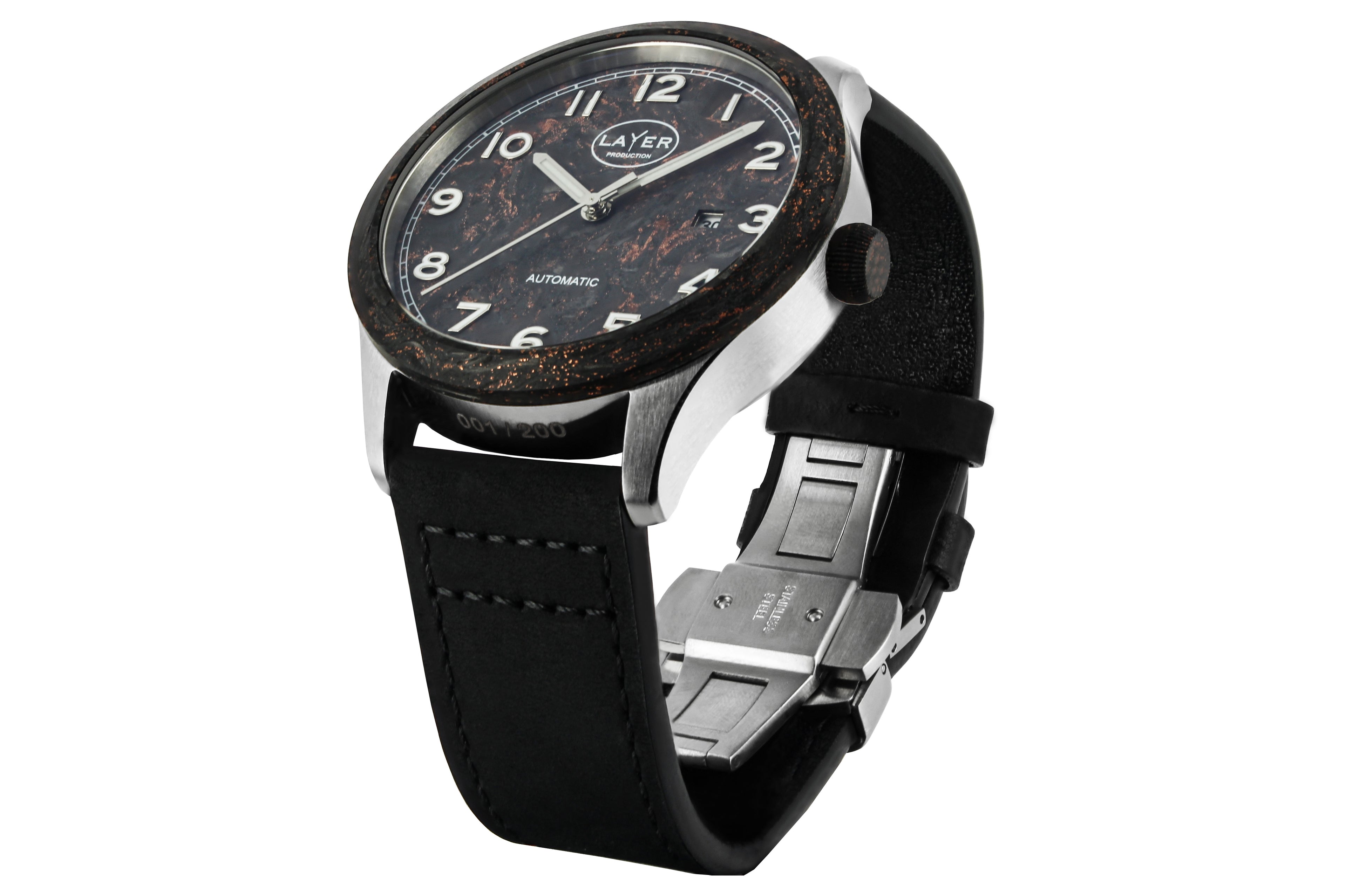 Montre automatique fibre de carbone LAYER Production LWPFC – Série limitée