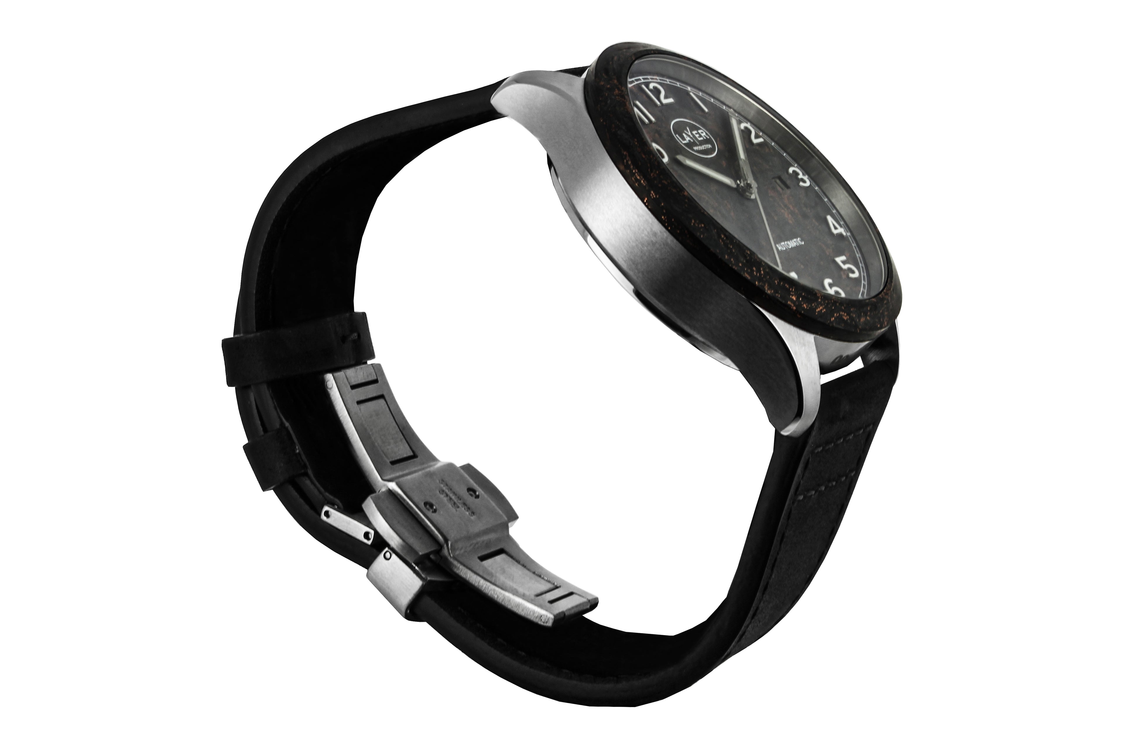 Automatic carbon fibre watch LAYER Production LWPFC – Limited series